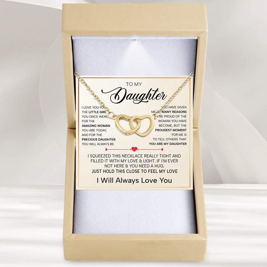 To My Daughter Necklace With Heartfelt Message - Unique Jewelry For Daughter - My Sunshine