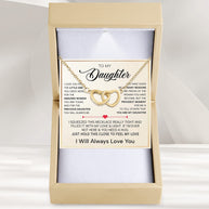 To My Daughter Necklace With Heartfelt Message - Unique Jewelry For Daughter - My Sunshine