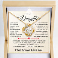 To My Daughter Necklace With Heartfelt Message - Unique Jewelry For Daughter - My Sunshine