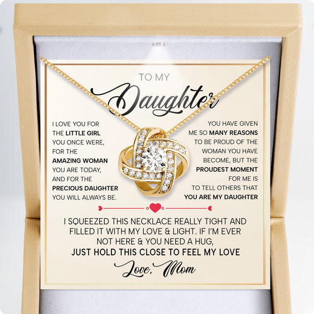 To My Daughter Necklace From Mom With Heartfelt Message - Unique Jewelry For Daughter - My Sunshine
