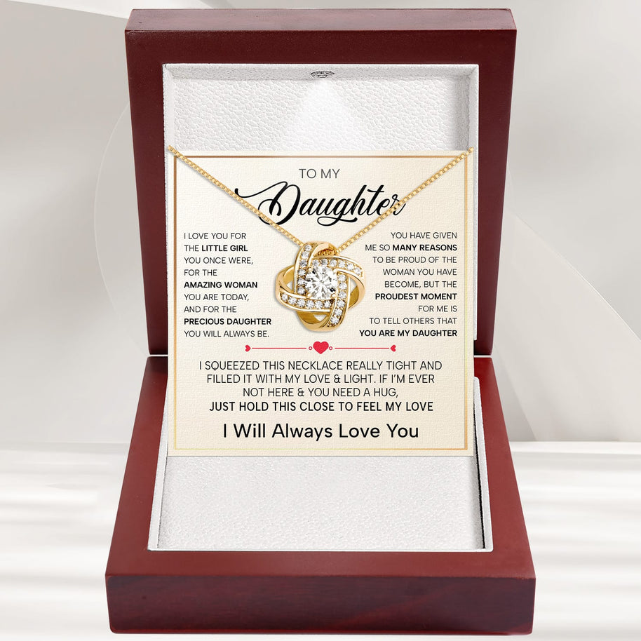 To My Daughter Necklace With Heartfelt Message - Unique Jewelry For Daughter - My Sunshine