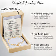 To My Daughter Bracelet From Mom With Message Card - Straighten Your Crown