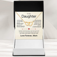 To My Daughter Necklace From Mom With Heartfelt Message - Unique Jewelry For Daughter - You Are My Daughter
