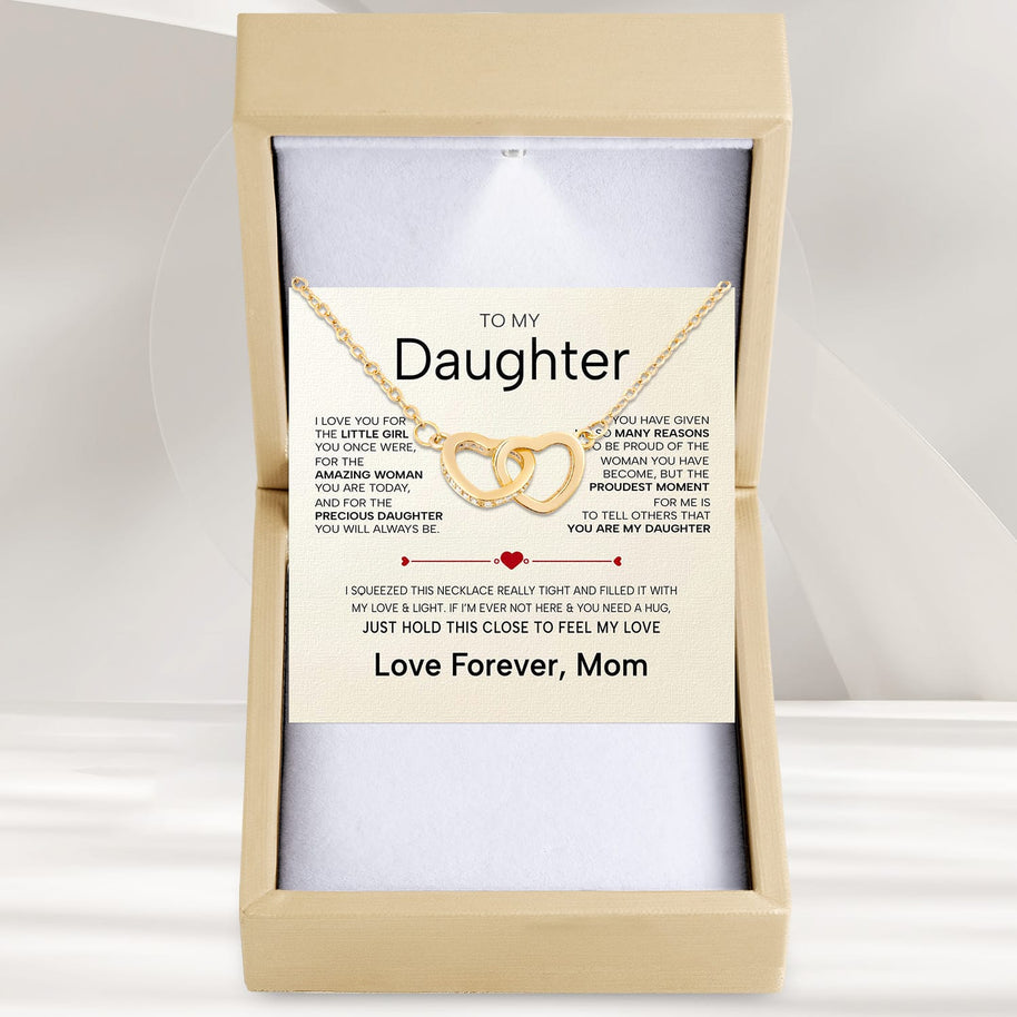 To My Daughter Necklace From Mom With Heartfelt Message - Unique Jewelry For Daughter - You Are My Daughter