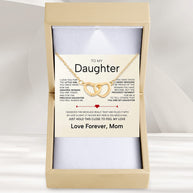 To My Daughter Necklace From Mom With Heartfelt Message - Unique Jewelry For Daughter - You Are My Daughter