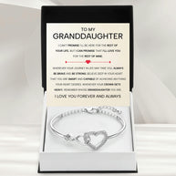 To My Granddaughter Bracelet With Message Card - Always Be Brave