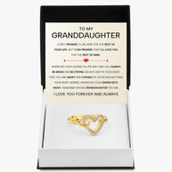 To My Granddaughter Ring Infinity Hearts With Heartfelt Message - Unique Jewelry For Granddaughter - Always Be Brave
