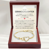 To My Granddaughter Bracelet With Message Card - Always Be Brave
