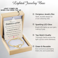 To My Granddaughter Bracelet With Message Card - Beautiful Chapters