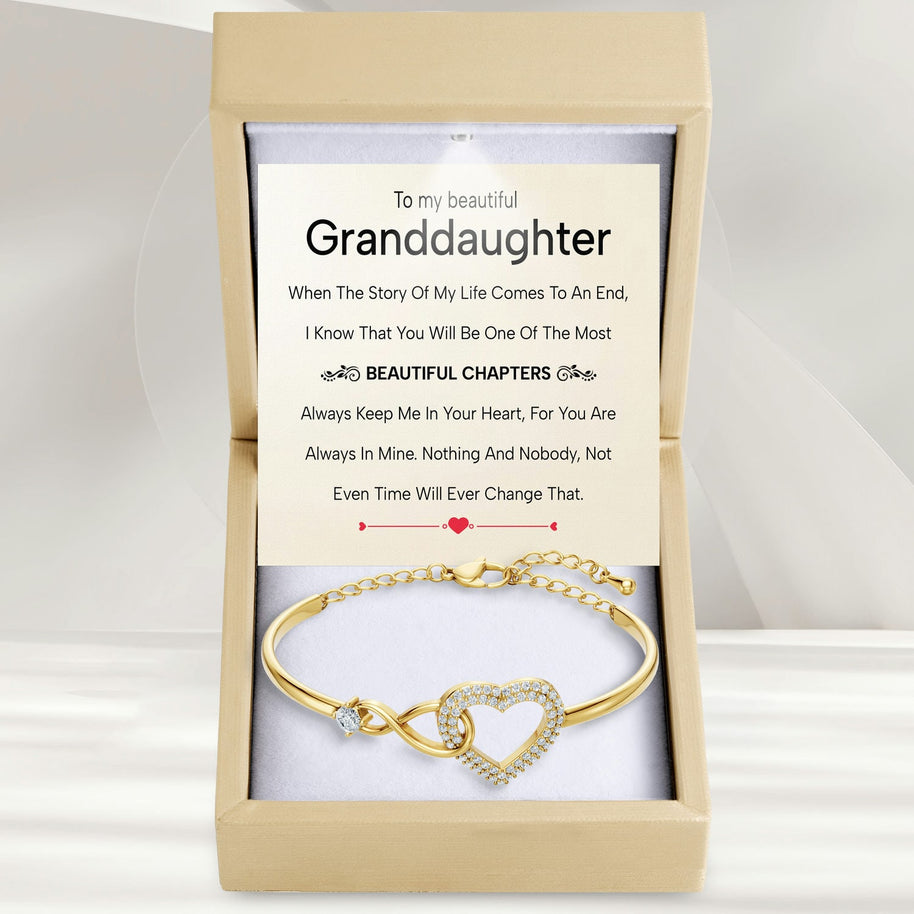 To My Granddaughter Bracelet With Message Card - Beautiful Chapters