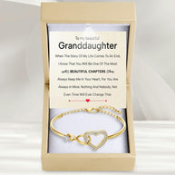 To My Granddaughter Bracelet With Message Card - Beautiful Chapters