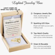 To My Granddaughter Ring Infinity Hearts With Heartfelt Message - Unique Jewelry For Granddaughter - Beautiful Chapters