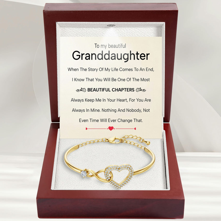 To My Granddaughter Bracelet With Message Card - Beautiful Chapters