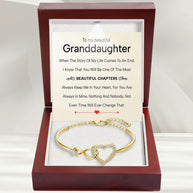 To My Granddaughter Bracelet With Message Card - Beautiful Chapters