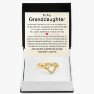 To My Granddaughter Ring Infinity Hearts With Heartfelt Message - Unique Jewelry For Granddaughter - Love And Light