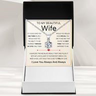 Sparkling Moissanite Pendant Necklace for Wife – A Gift of Timeless Love - Through My Eyes