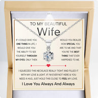 Sparkling Moissanite Pendant Necklace for Wife – A Gift of Timeless Love - Through My Eyes
