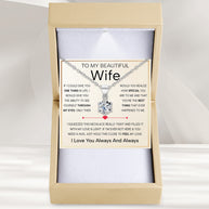 Sparkling Moissanite Pendant Necklace for Wife – A Gift of Timeless Love - Through My Eyes