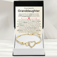 To My Granddaughter Bracelet With Message Card - Treasured Chapters