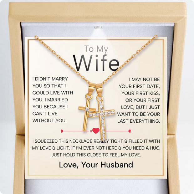 Wife Necklace With Heartfelt Message - Unique Jewelry For Wife - Always And Forever