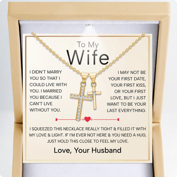 To My Granddaughter Cross Necklace With Heartfelt Message - Unique Jewelry For Granddaughter - Always Be Brave