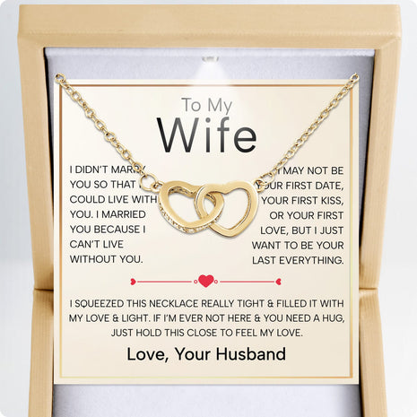 Wife Necklace With Heartfelt Message - Unique Jewelry For Wife - Always And Forever