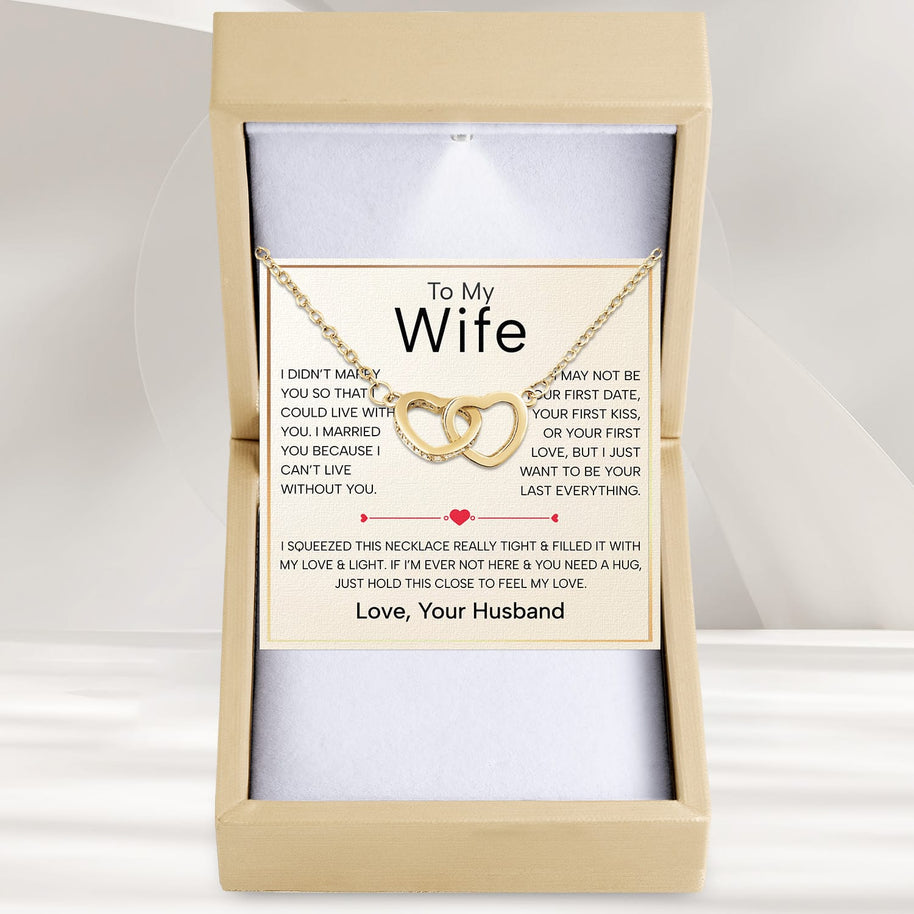 Wife Necklace With Heartfelt Message - Unique Jewelry For Wife - Always And Forever