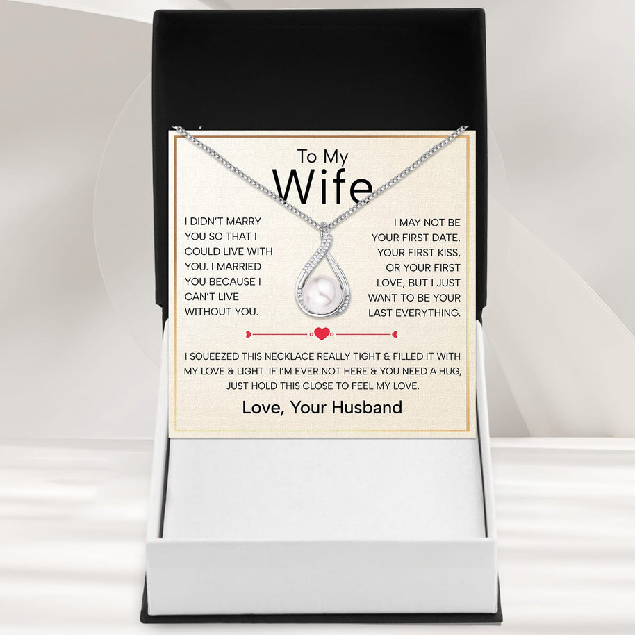 Sparkling Pearl Pendant Necklace for Wife – A Gift of Timeless Love - Always And Forever