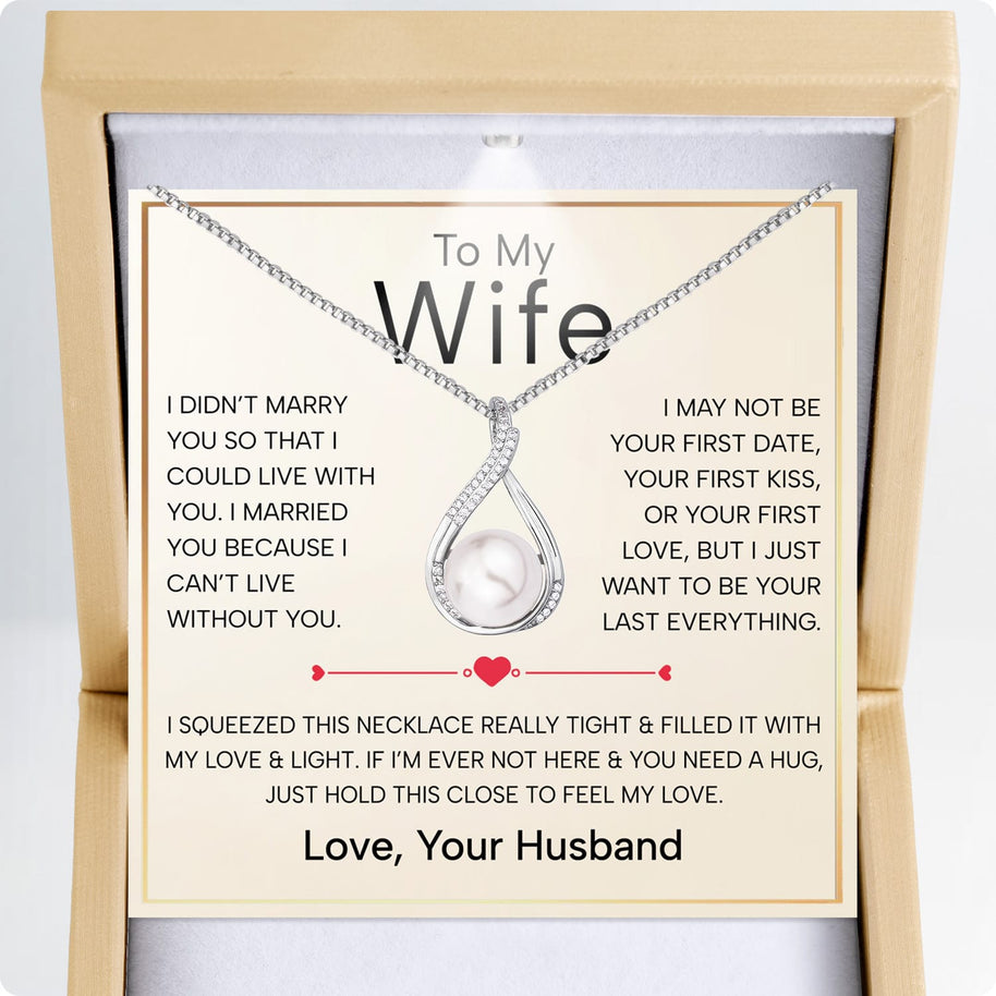 Sparkling Pearl Pendant Necklace for Wife – A Gift of Timeless Love - Always And Forever