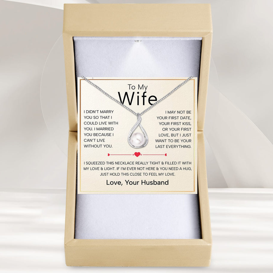Sparkling Pearl Pendant Necklace for Wife – A Gift of Timeless Love - Always And Forever
