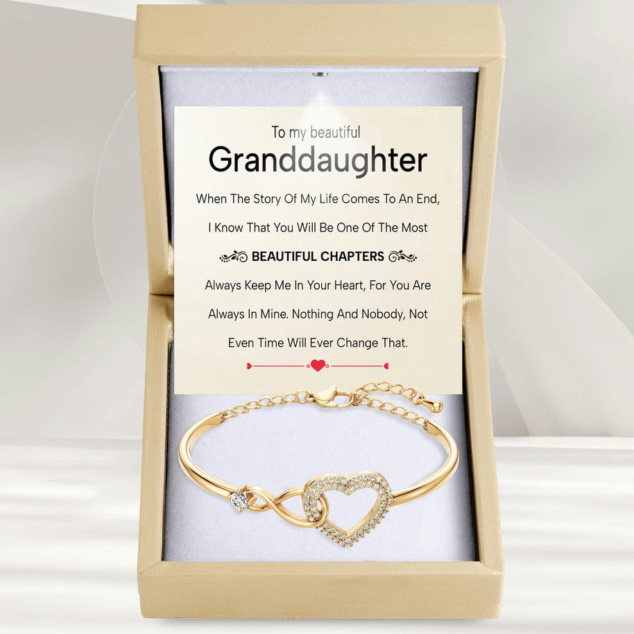 To My Granddaughter Bracelet With Message Card - Beautiful Chapters