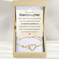 To My Granddaughter Bracelet With Message Card - Beautiful Chapters