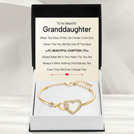 To My Granddaughter Bracelet With Message Card - Beautiful Chapters