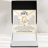 Wife Necklace With Heartfelt Message - Unique Jewelry For Wife - Falling In Love