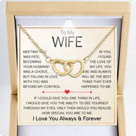 Wife Necklace With Heartfelt Message - Unique Jewelry For Wife - Falling In Love