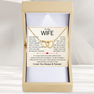 Wife Necklace With Heartfelt Message - Unique Jewelry For Wife - Falling In Love