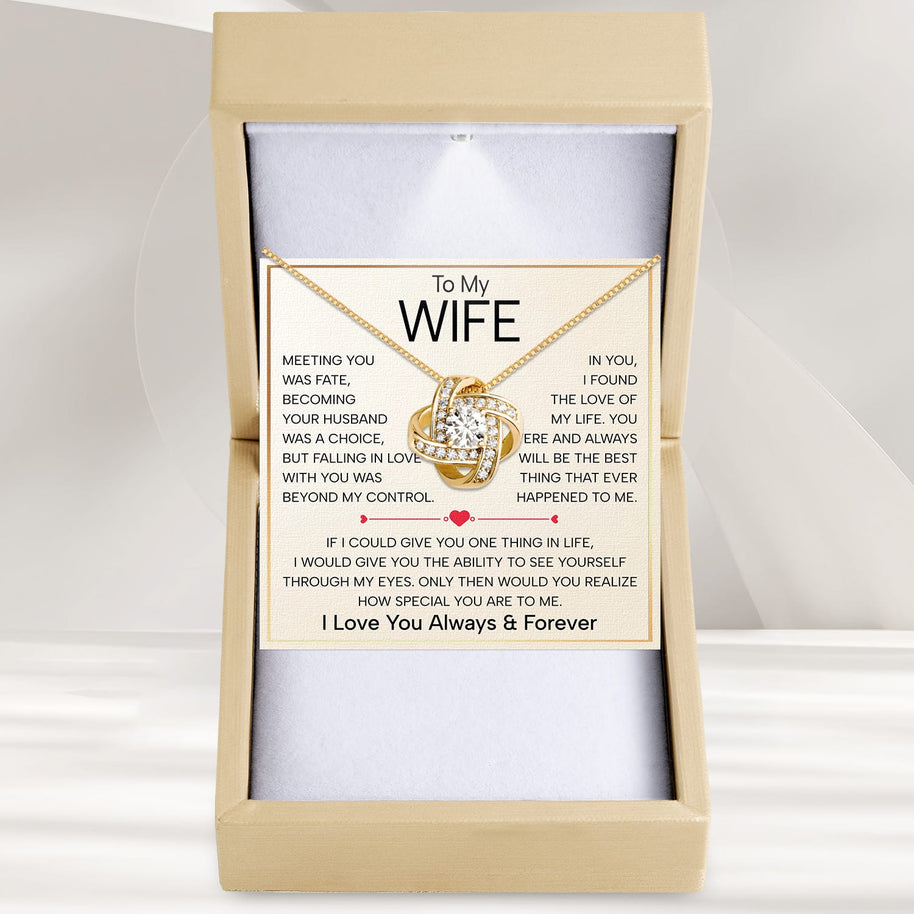 Wife Necklace With Heartfelt Message - Unique Jewelry For Wife - Falling In Love