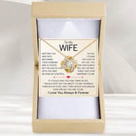 Wife Necklace With Heartfelt Message - Unique Jewelry For Wife - Falling In Love