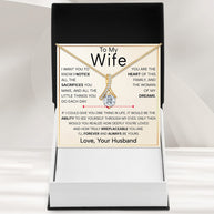 Wife Necklace With Heartfelt Message - Unique Jewelry For Wife - Forever and Always