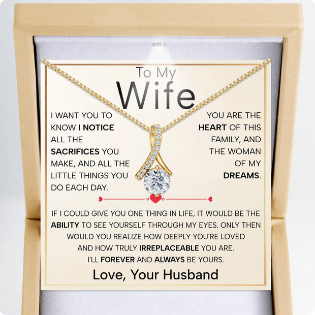 To My Granddaughter Necklace With Heartfelt Message - Unique Jewelry For Granddaughter - Proud of The Girl