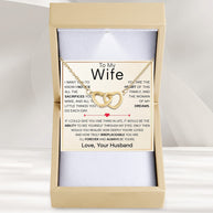 Wife Necklace With Heartfelt Message - Unique Jewelry For Wife - Forever and Always