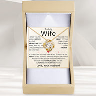 Wife Necklace With Heartfelt Message - Unique Jewelry For Wife - Forever and Always