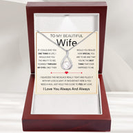 Sparkling Pearl Pendant Necklace for Wife – A Gift of Timeless Love - Through My Eyes