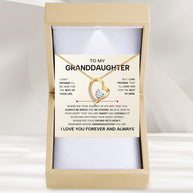 To My Granddaughter Necklace With Heartfelt Message - Unique Jewelry For Granddaughter - Always Be Brave