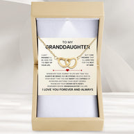 To My Granddaughter Necklace With Heartfelt Message - Unique Jewelry For Granddaughter - Always Be Brave