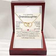 To My Granddaughter Necklace With Heartfelt Message - Unique Jewelry For Granddaughter - Believe In You