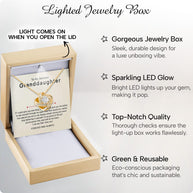 To My Granddaughter Necklace With Heartfelt Message - Unique Jewelry For Granddaughter - Proud of The Girl