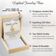 To My Granddaughter Heart Necklace With Heartfelt Message - Unique Jewelry For Granddaughter - Proud of The Girl