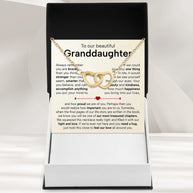 To My Granddaughter Necklace With Heartfelt Message - Unique Jewelry For Granddaughter - Treasured Chapters