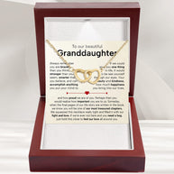 To My Granddaughter Necklace With Heartfelt Message - Unique Jewelry For Granddaughter - Treasured Chapters